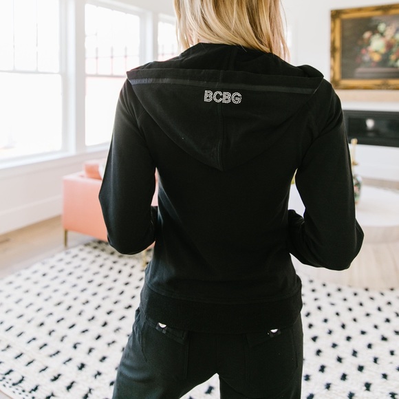 BCBG Flashback Track Suit in Black - Picture 7 of 8